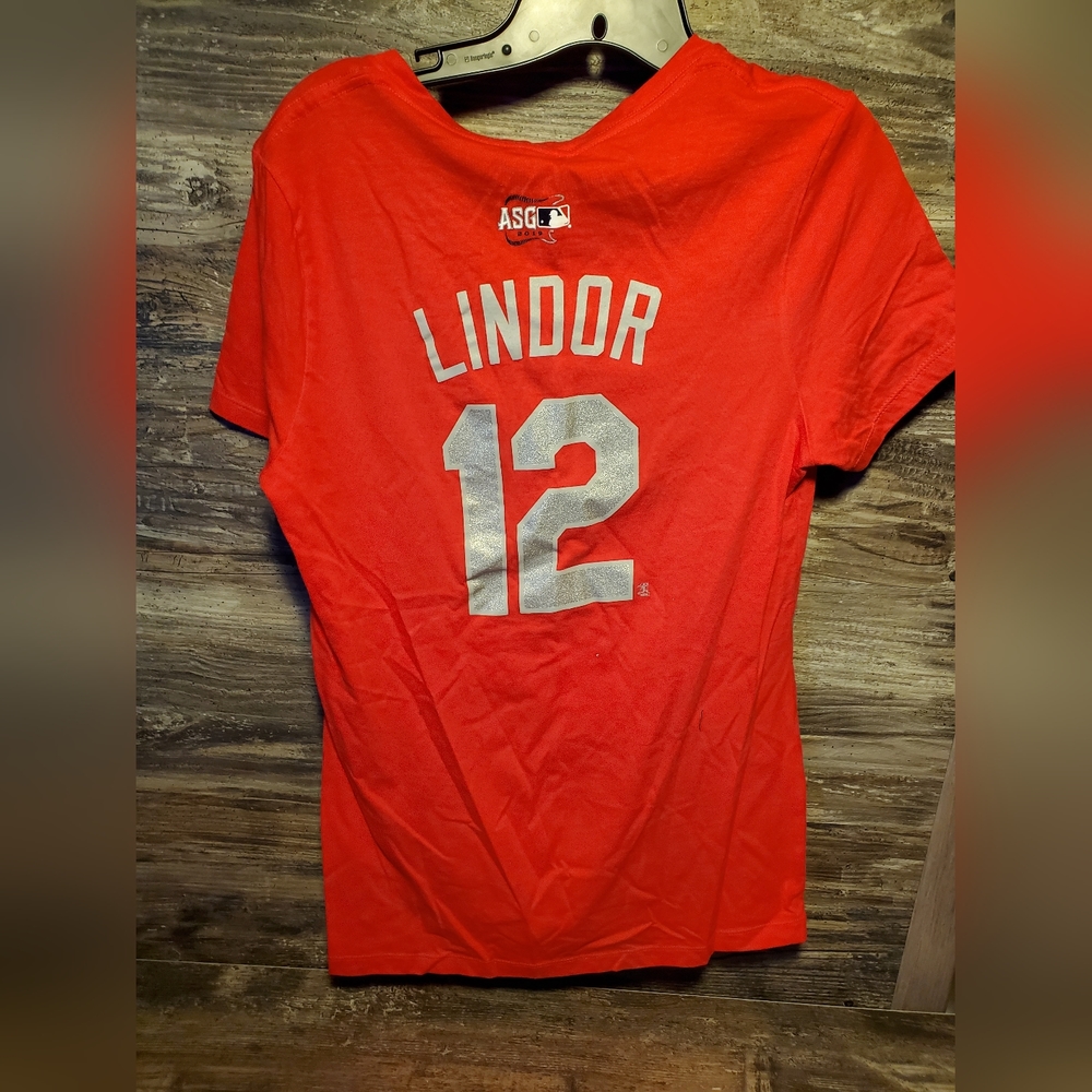 Majestic 2019 All-Star Game Women's Jersey Shirt  Medium ‎ Francisco Lindor New